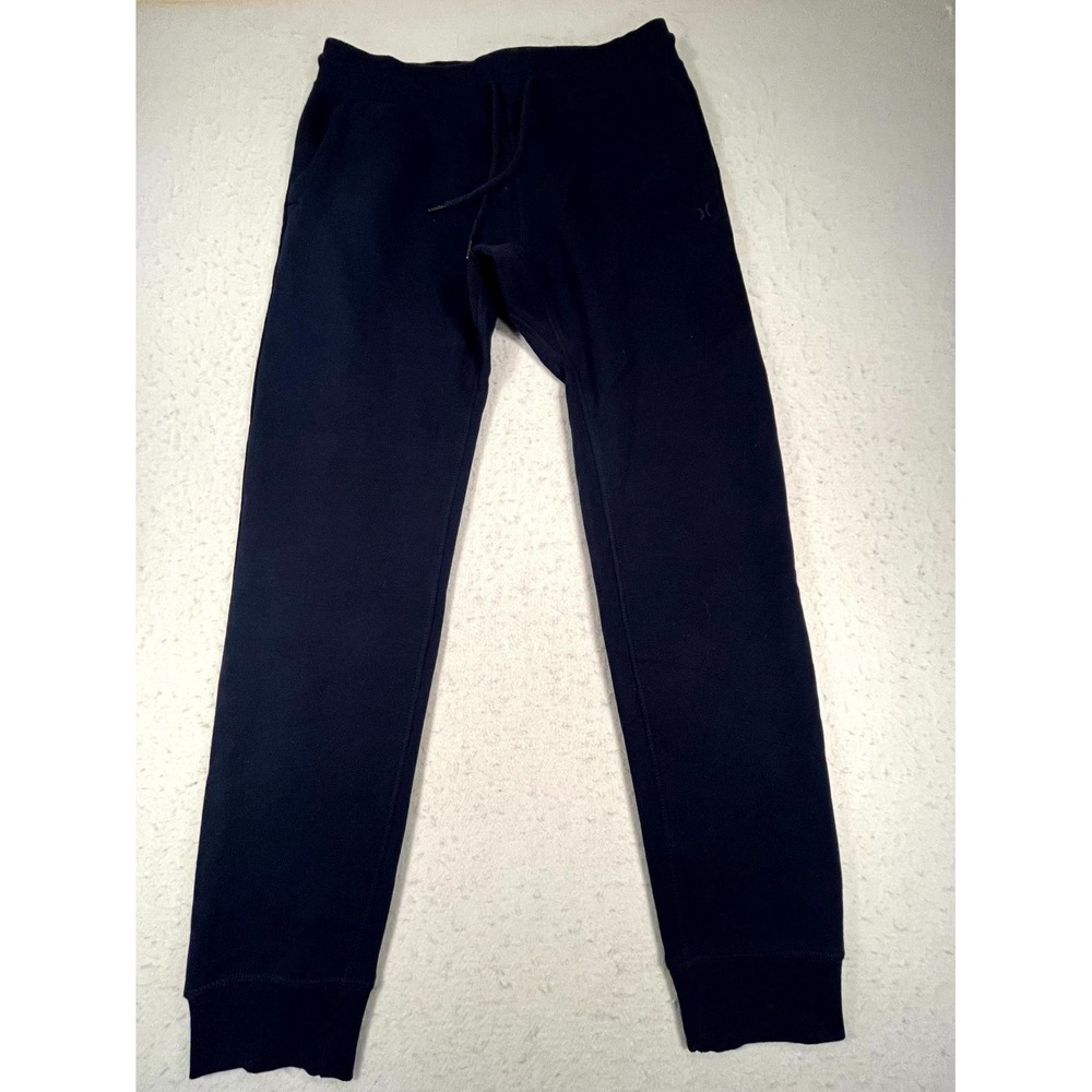 Hurley Sweatpants Mens Medium Black Fleece Lined Athletic Mid Rise Drawstring‎